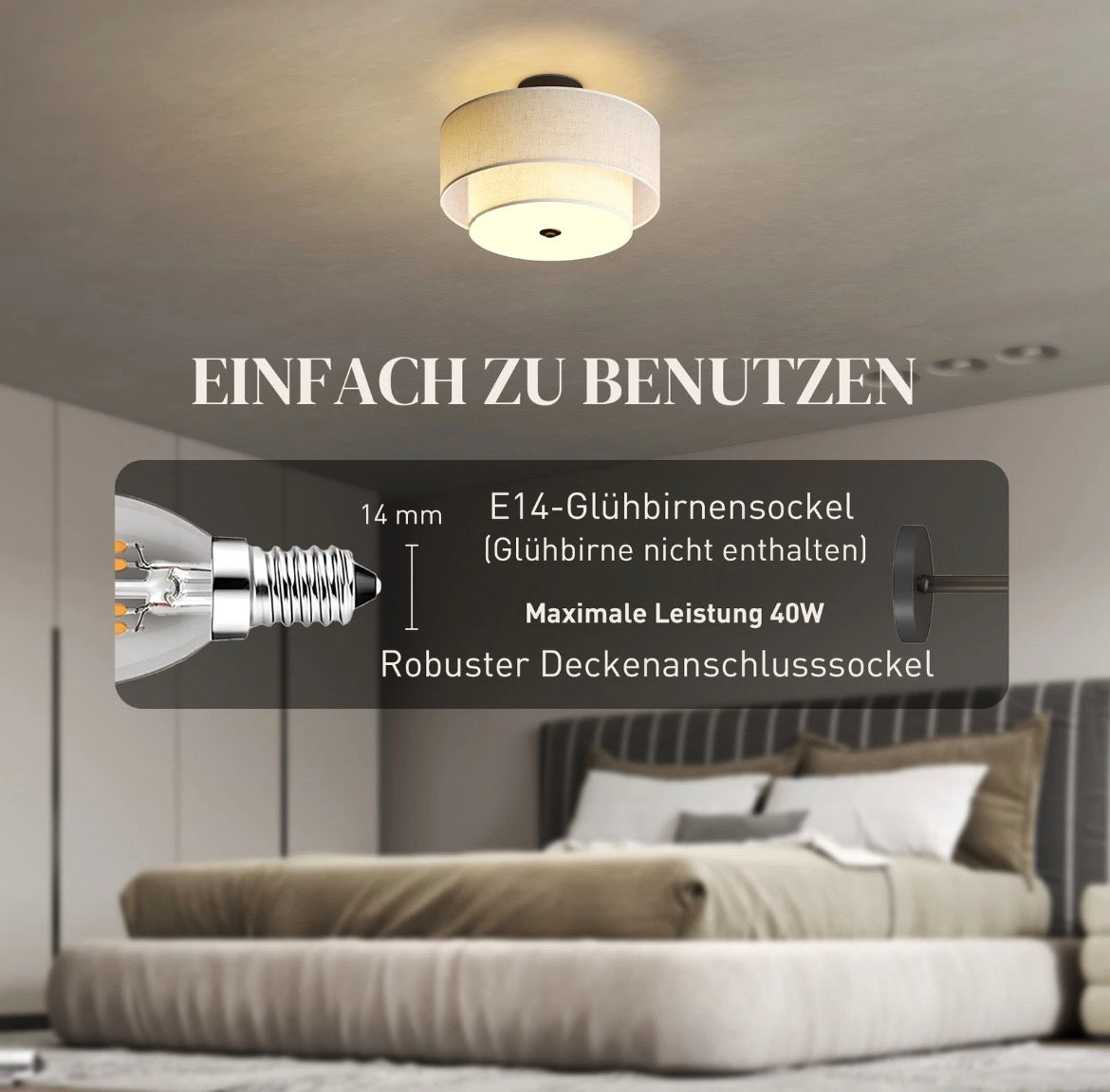 Deckenleuchte Deckenlampe Hängelampe Beleuchtung