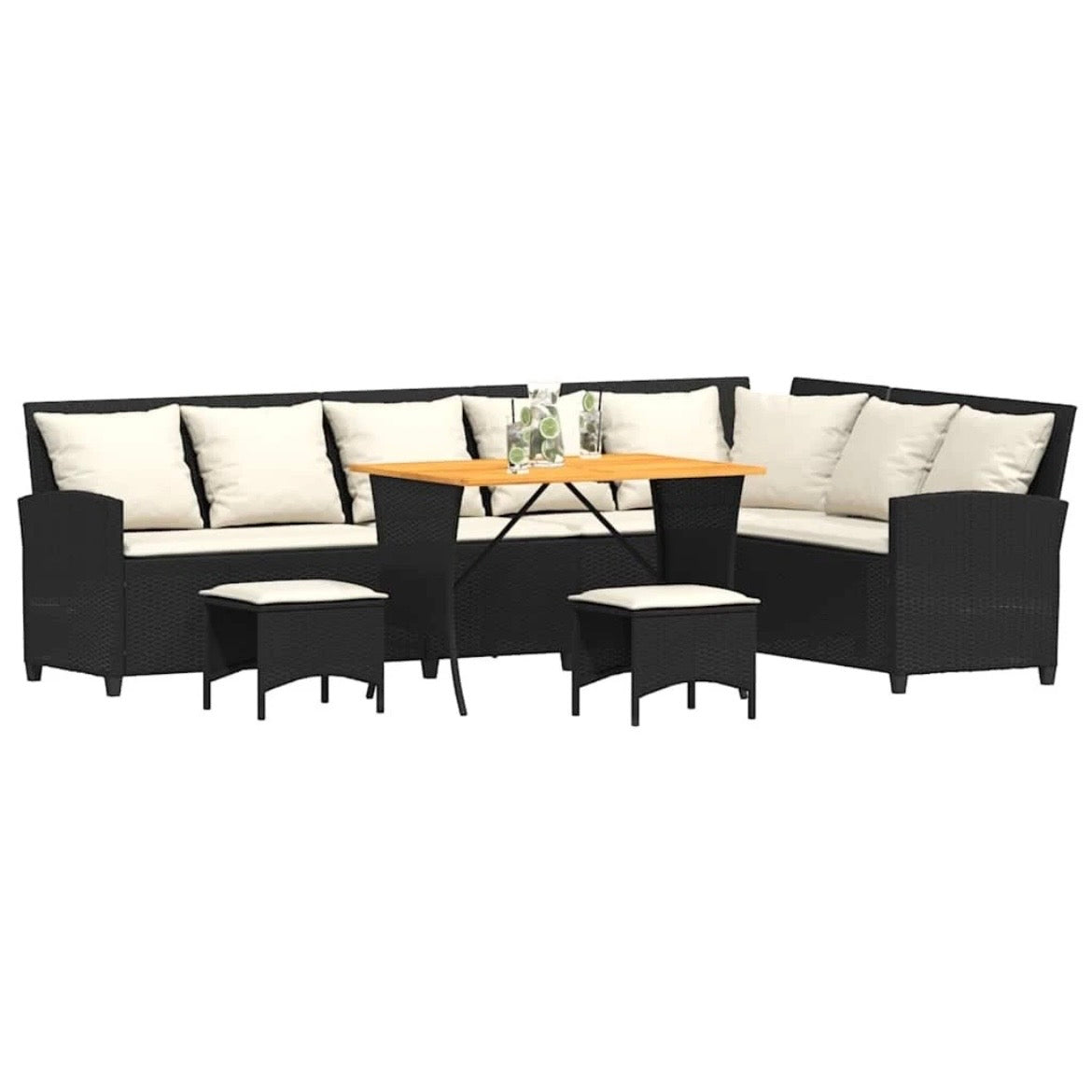 Gartenmöbelset Lounge Set Sofagarnitur Gartensofaset Gartentisch Möbel Set