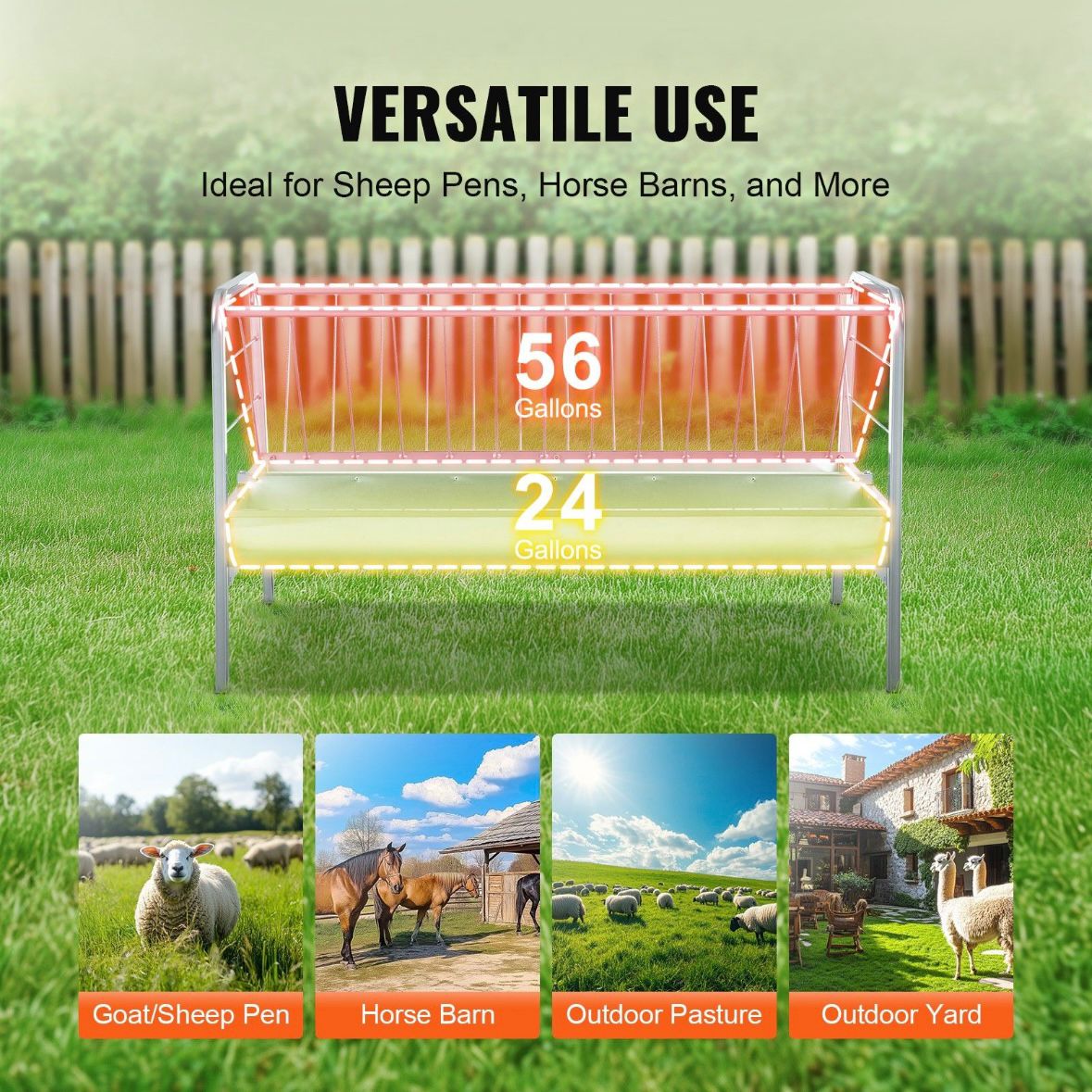 Heuraufe Futterautomat Raufe 10-12 Fressplätze