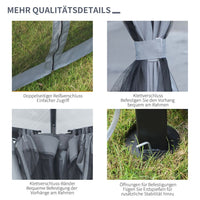 3x3m Pavillon Gartenpavillon Pergola Überdachung Partyzelt inkl. Seitenteile