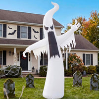 Halloween Aufblasbarer LED Zombie Kletterdeko Außendekoration 152cm