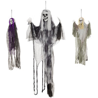 Halloween 3x Hängende Skelett Geister Deko Geist Verstellbare Arme