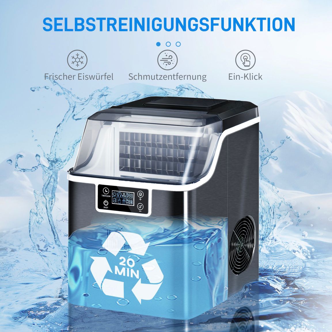 Eiswürfelmaschine Eiswürfelspender Gastronomie Outdoor Party