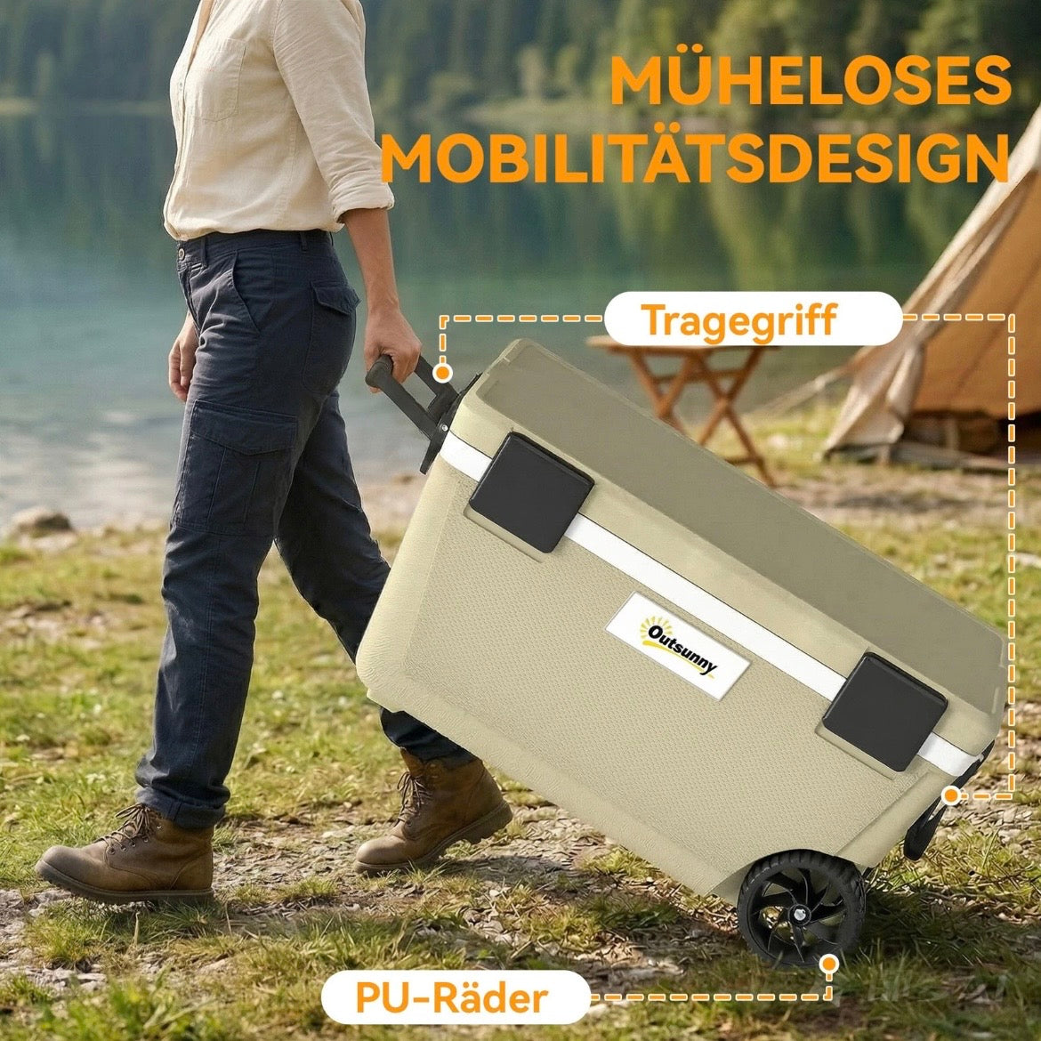 Kühlbox 70L Passive Thermobox Kühlung Aufbewahrungsbox