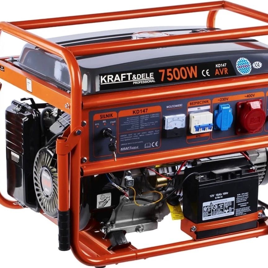 Stromgenerator Aggregat Generator 7500W 230V 400V Benzin Notstrom