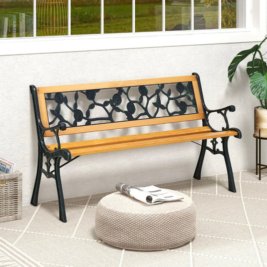 2 Sitzer Gartenbank Sitzbank Holzbank Garten Rückenlehne