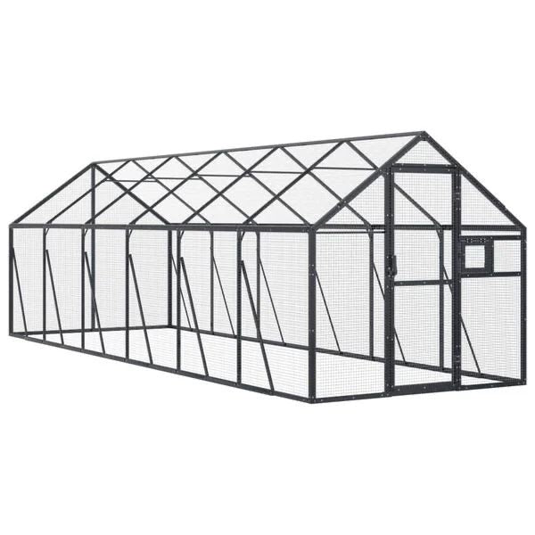 Voliere 6x1,79m Vogelhaus zu Vogelvoliere Gehege Stall Garten