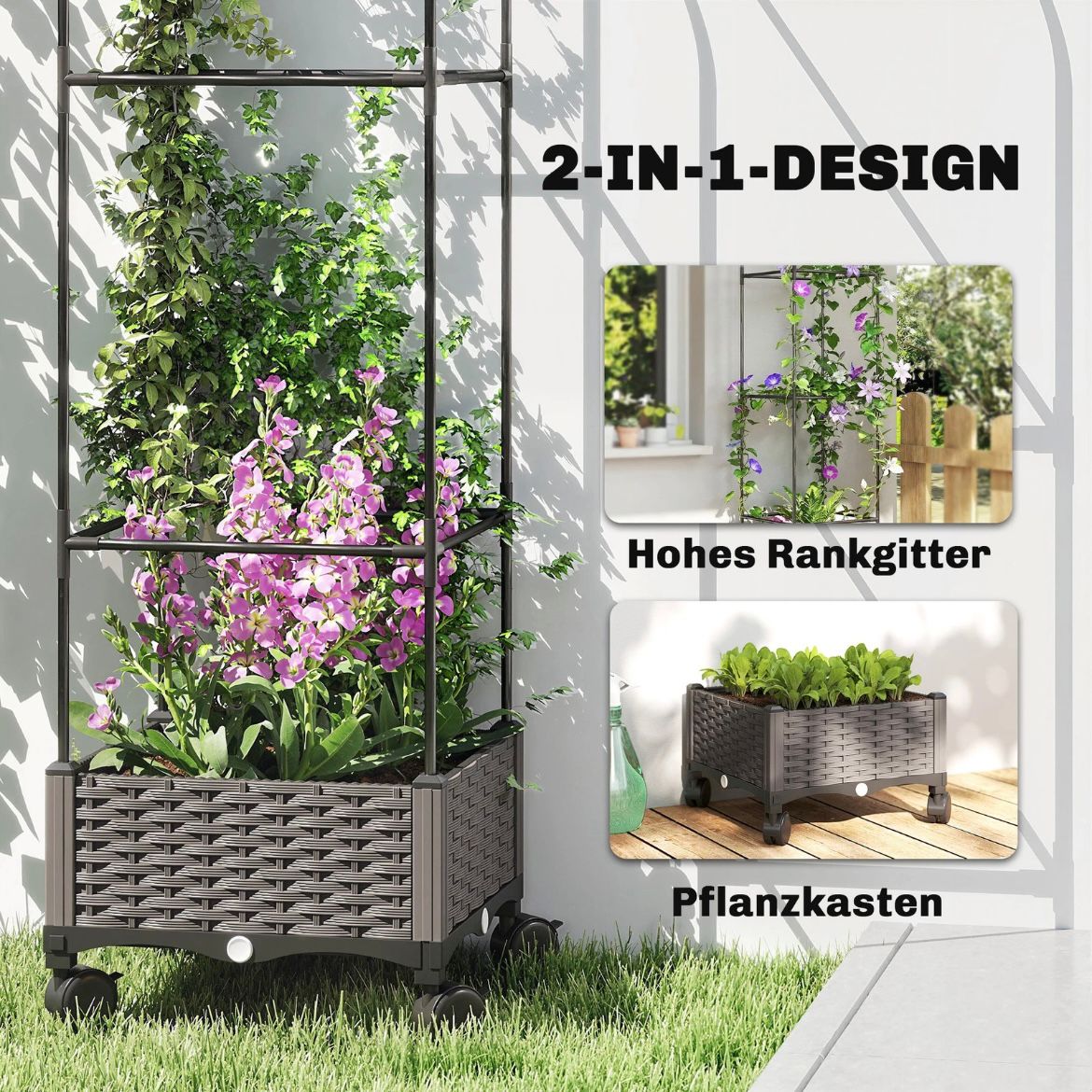 Hochbeet Blumenkasten Gartenbeet Pflanzenbeet Gartenpflege