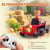 Elektrischer Kinder Traktor Anhänger 
Kinderfahrzeug Elektrotraktor