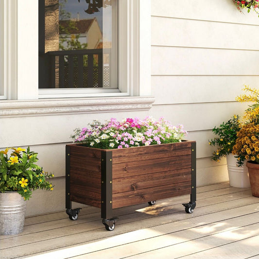 Hochbeet Holz Pflanzbeet Frühbeet Gartenbeet Blumenkasten