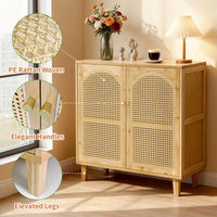 Sideboard Kommode Anrichte Schrank Wohnzimmerschrank Bambus