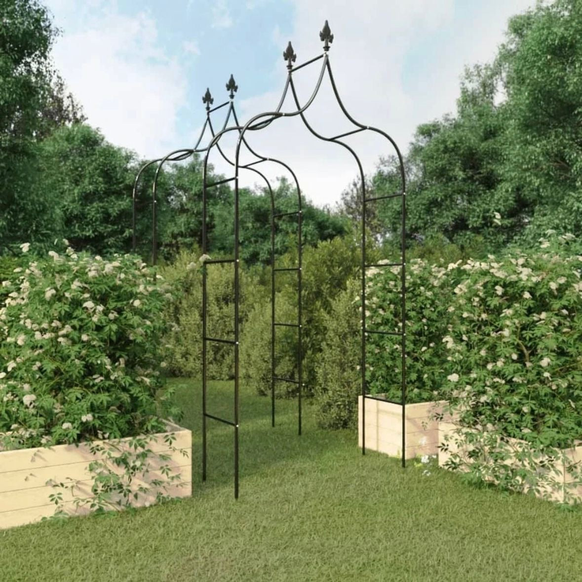 2x Gartenbogen Rosenbogen Rankhilfe Torbogen Spalier