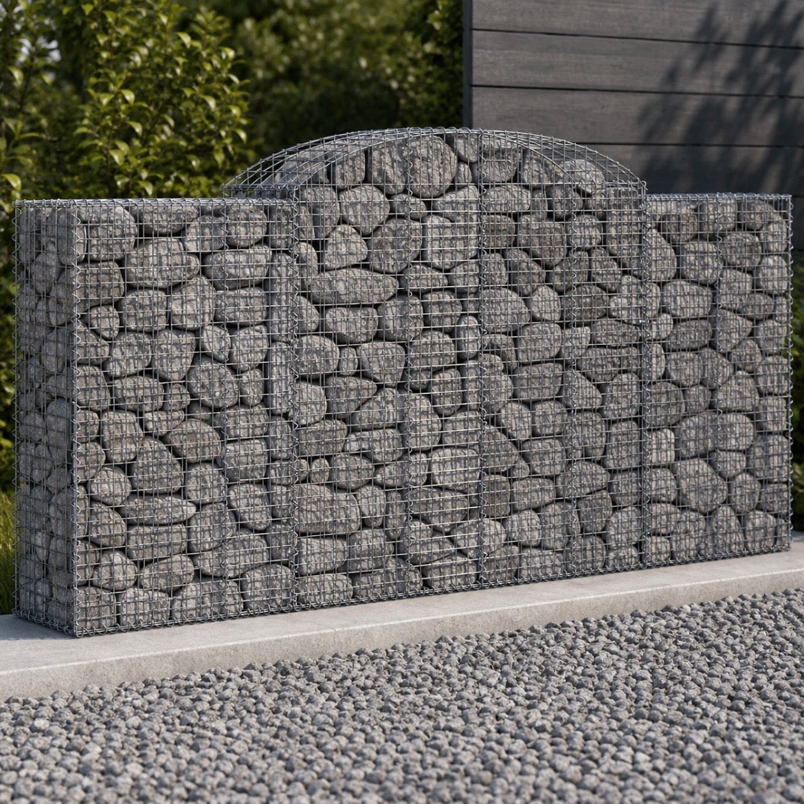 Gabionenkorb Hochbogen Steinkorb Gabione Zaun 300x50x140cm