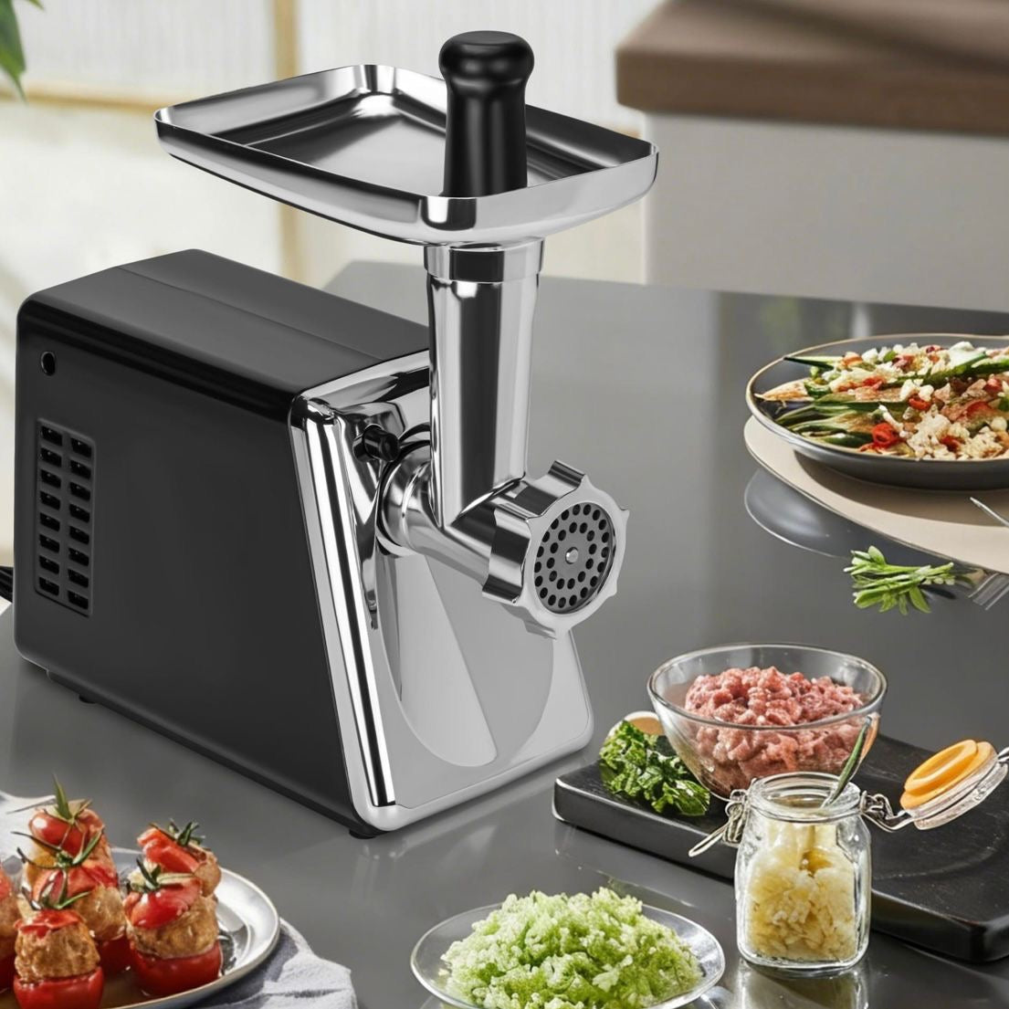 Fleischwolf 2200W Wolf Fleisch Fleischmaschine Wurstmaschine