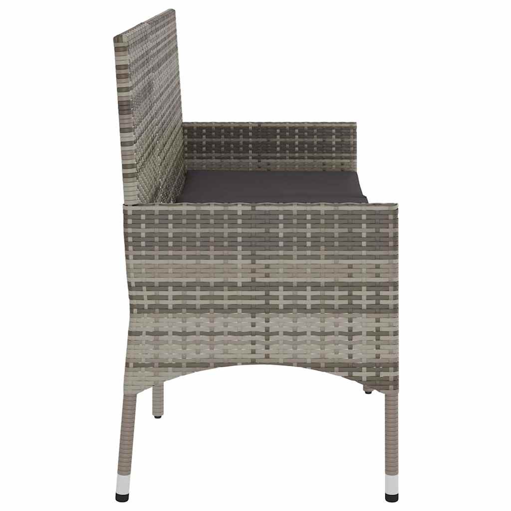 Gartenbank 3-Sitzer Poly Rattan Outdoor Sitzbank Terrassenbank