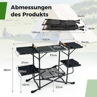 Campingküche Campingtisch Tisch Camping Tischplatte Tragetasche