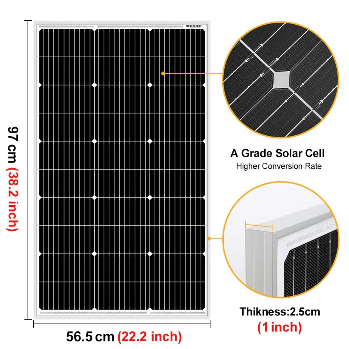 Dokio 200W Watt 12V Solar Panel Mono Kit Outdoor