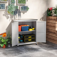 Gartenschrank Arbeitstisch Gartenmöbel Außenschrank Arbeitsfläche Werkzeugschrank