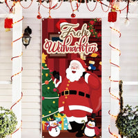 Weihnachtsbanner 90x180cm Frohe Weihnachten Partydeko Fotohintergrund