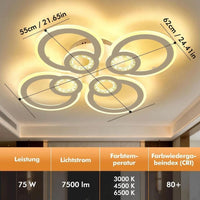 75W Deckenleuchte LED dimmbar Fernbedienung Farbtemperatur einstellbar