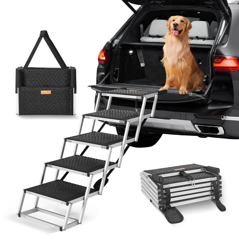 Hundetreppe Rampe Hunderampe Einstiegshilfe Hund 5-Stufen bis 68 kg
