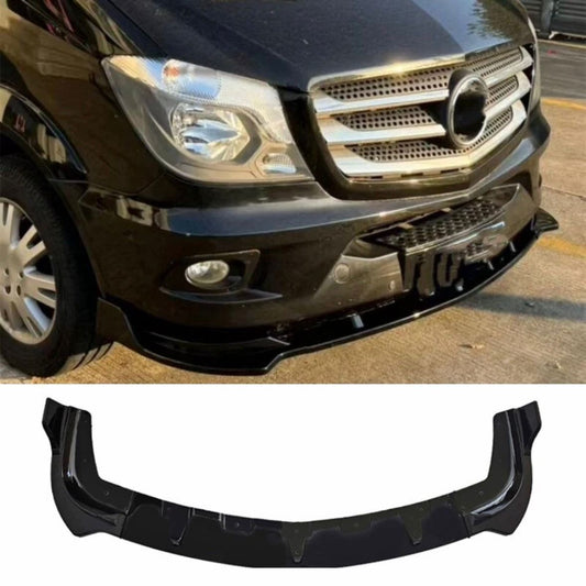 Frontlippe Spoilerlippe Glanz Schwarz für Mercedes Sprinter W906 Spoiler 2014-18