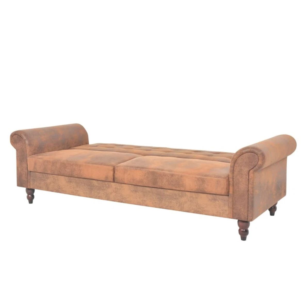 Antikes Schlafsofa Kunstleder Sofa Bettsofa Schlafcouch Vintage