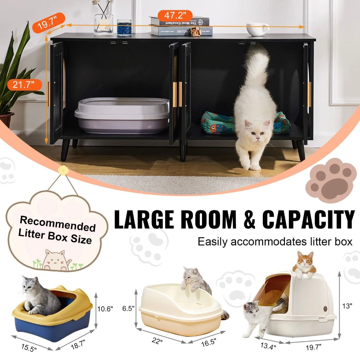Katzentoilette Katzenklo Schrank Katzenhaus Katzenschrank Katzen