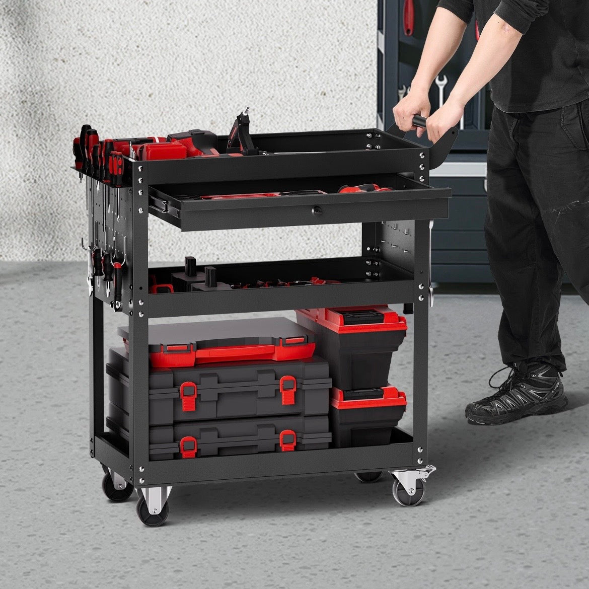 Werkzeugwagen 160kg Werkstattwagen Transportwagen Transport Werkstatt