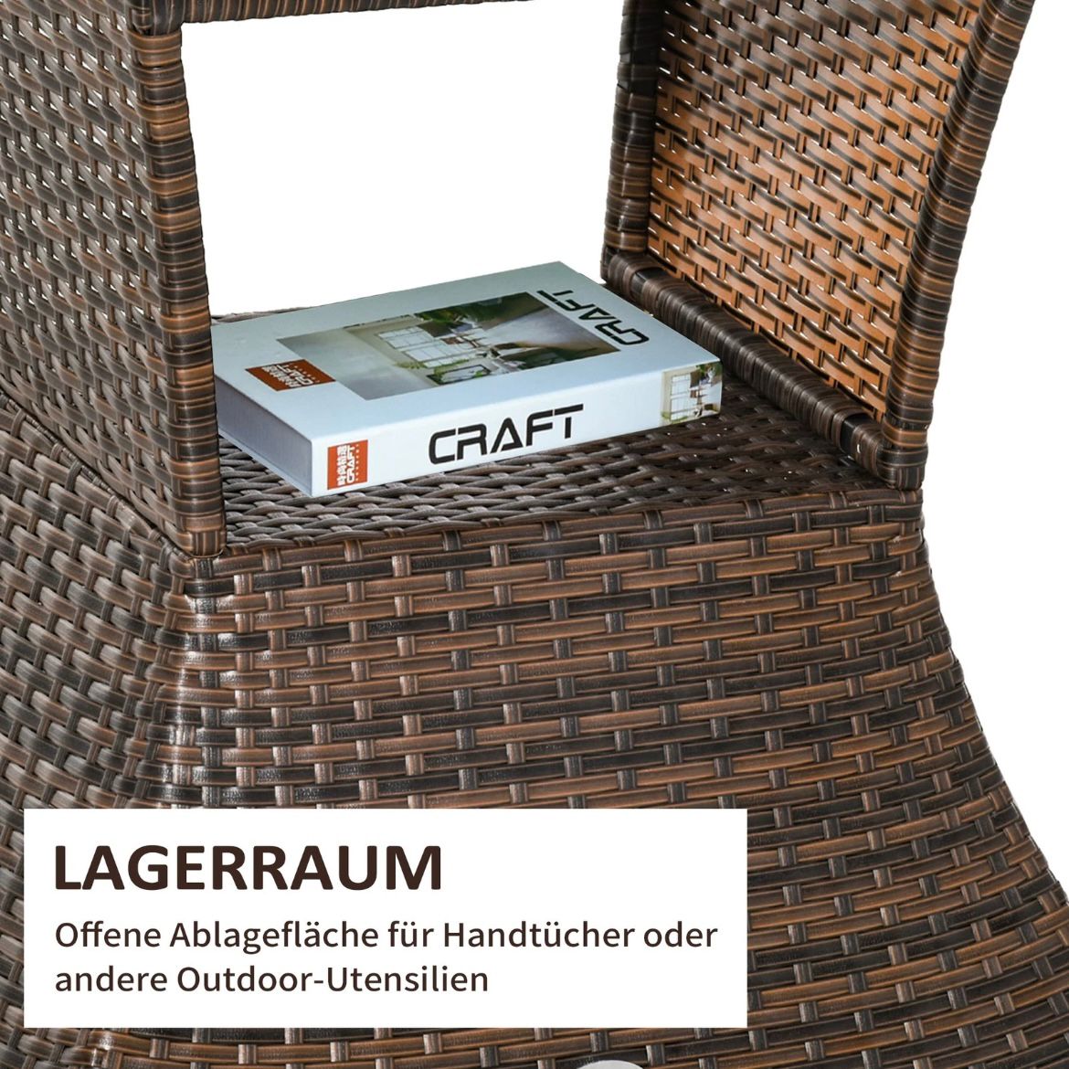 Gartentisch Beistelltisch Terrassentisch Sonnenschirmständer Gartenmöbel