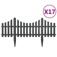 Zaun Abgrenzung Gartenzaun 17x Gartendeko Beet
