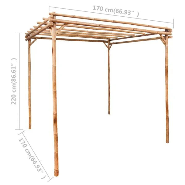 Gartendeko Pergola Bambus Garten Rankhilfe Deko