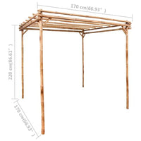 Gartendeko Pergola Bambus Garten Rankhilfe Deko