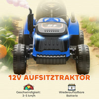 Elektrischer Kinder Traktor Anhänger 
Kinderfahrzeug Elektrotraktor