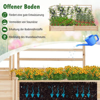 Hochbeet Rankgitter Spalier Blumenkasten Pflanzkasten Tannenholz