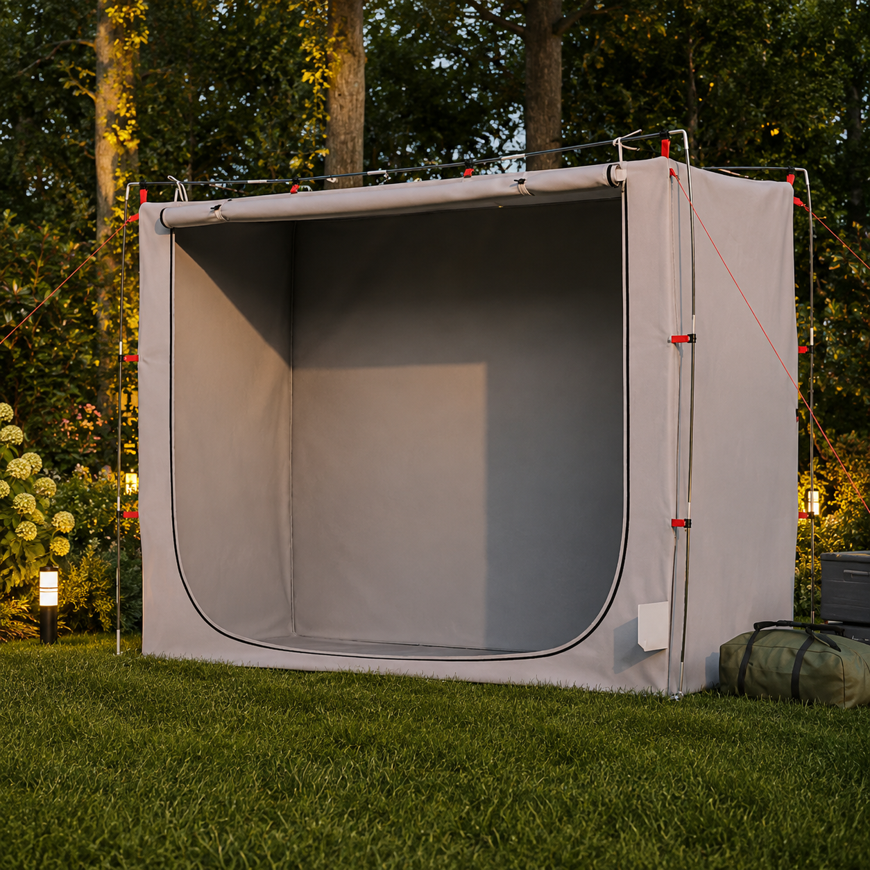 Beistellzelt Lagerzelt Umkleidezelt Campingzelt 220x79x155cm Wasserdicht