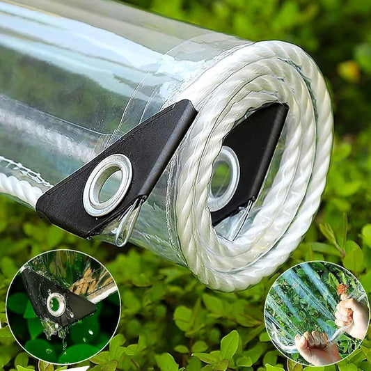 Wasserdicht Transparent Plane Schutzplane 2x5m Folie