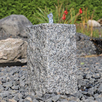 Granit Quellstein 50 cm Granitsäule Springbrunnen Gartenbrunnen