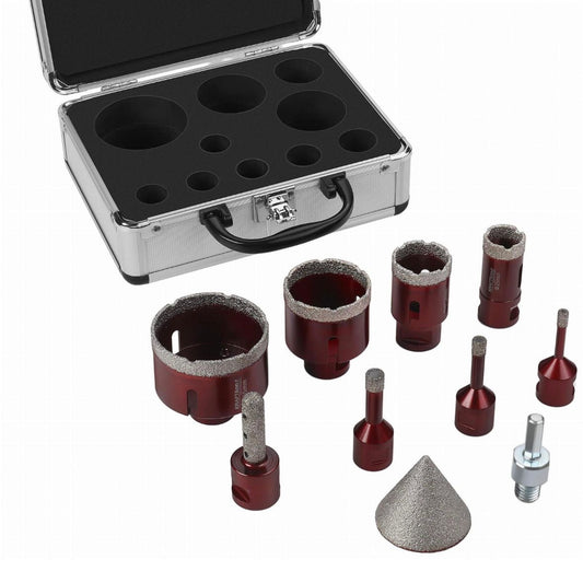 10tlg Diamant Lochsägen Set Sägen Bohrer Bohrmaschine