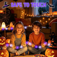Halloween Lichterkette Batteriebetrieben Geistkette Deko