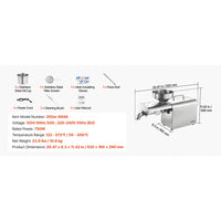 Elektrische Ölpresse Ölpressmaschine Edelstahl 750W Ölmühle 3,75kg/h