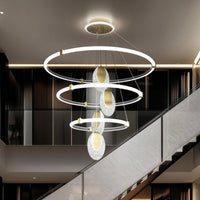 LED Kronleuchter Deckenlampe Hängelampe Ring Pendelleuchte Einstellbar
