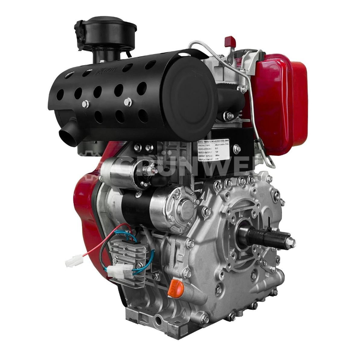 Dieselmotor 14PS 498cm3 4-Takt Rüttelplatte