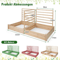 Hochbeet Rankgitter Spalier Blumenkasten Pflanzkasten Tannenholz