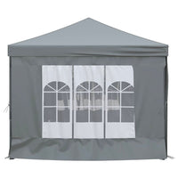 3x6m Partyzelt Faltbar Seitenwänden Festzelt Pavillon Gartenpavillon