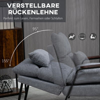 Relaxsessel Hocker Sessel Verstellbar Rückenlehne Wohnzimmer