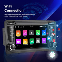 Autoradio Android 15 GPS Navi WIFI Bluetooth Carplay 7 Zoll 64GB