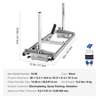 Tragbares Sägewerk Kettensägenmühle 355-914mm 5-300mm Schnittstärke