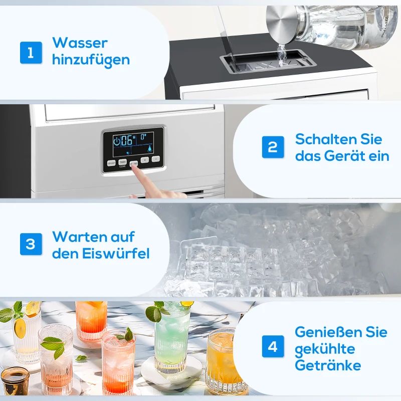 Eiswürfelmaschine Eiswürfelspender Gastronomie Küchengeräte Küche