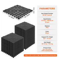 50 Bodenfliesen 30x30cm PVC Drainage Klickfliesen Terrasse Außenbereich